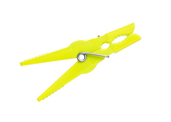 Image showing Color clothespin on white 