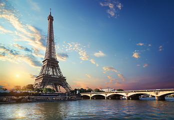 Image showing Bridge Iena in Paris