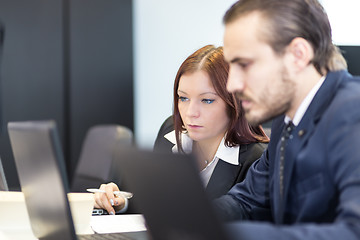 Image showing Business people in modern office.