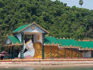 Image showing Reclining Buddha on Pataw Island in Myanmar