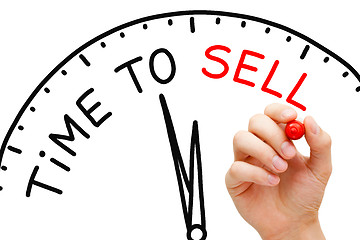 Image showing Time to Sell Clock Concept