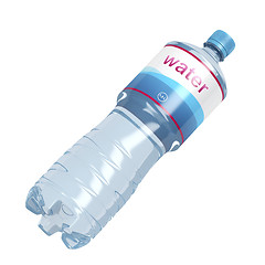 Image showing Water bottle on white