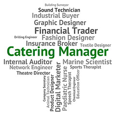 Image showing Catering Manager Shows Restaurant Hire And Overseer