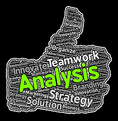 Image showing Analysis Thumbs Up Means Data Analytics And Analyse