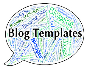 Image showing Blog Templates Shows Websites Words And Text