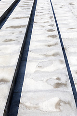 Image showing wide concrete steps