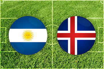 Image showing Argentina vs Iceland football match