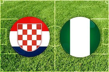 Image showing Croatia vs Nigeria football match