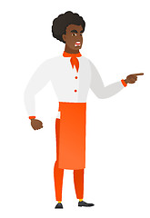 Image showing Furious chef cook screaming vector illustration.