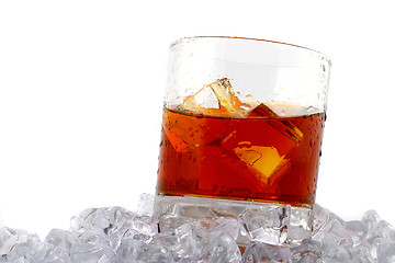 Image showing whiskey on rocks