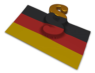 Image showing paragraph symbol and german flag