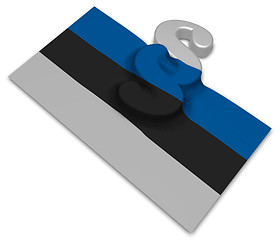 Image showing paragraph symbol and flag of estonia