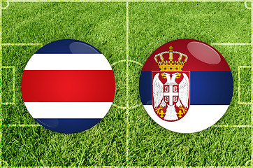 Image showing Costa Rica vs Serbia football match