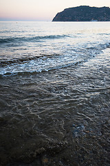 Image showing Evening at Alanya coast