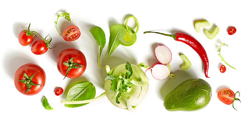 Image showing various fresh vegetables