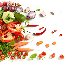 Image showing various fresh vegetables