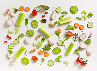 Image showing various fresh vegetables