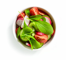 Image showing bowl of fresh vegetables