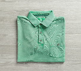 Image showing green polo shirt