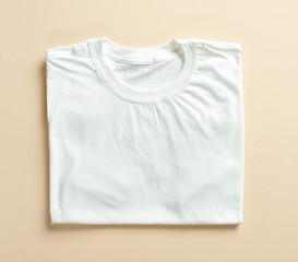 Image showing white folded t shirt