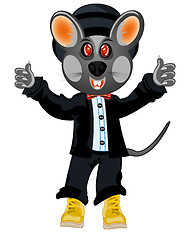 Image showing Baby mouse in suit
