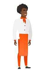Image showing Young african-american happy chef cook.