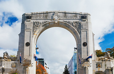 Image showing Bridge of Remembrance at day