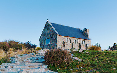 Image showing Lake Tekapo Church. South, canterbury.