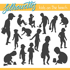 Image showing Kids silhouettes