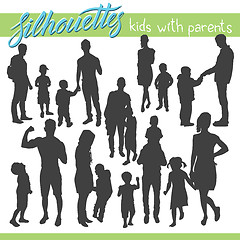 Image showing Kids silhouettes