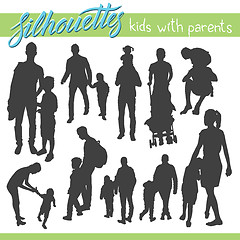 Image showing Kids silhouettes