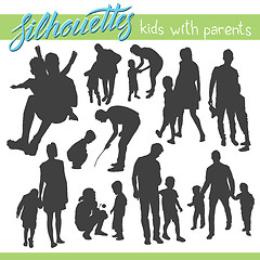 Image showing Kids silhouettes