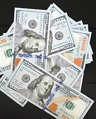 Image showing Money on black background