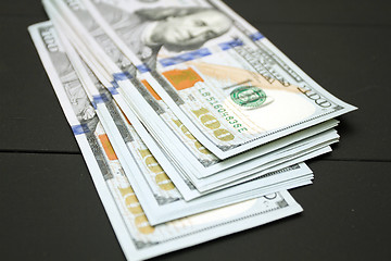 Image showing Money on black background