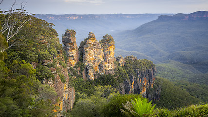 Image showing Three Sisters Blue Mountains Australia