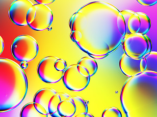 Image showing some colorful bubbles background