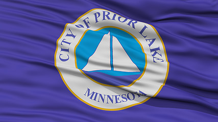 Image showing Closeup of Prior Lake City Flag