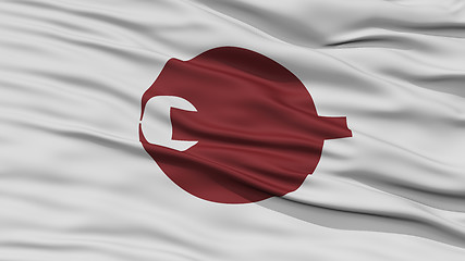 Image showing Closeup Nara Japan Prefecture Flag