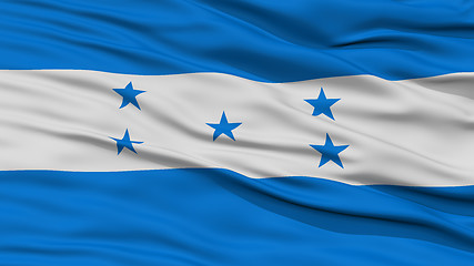 Image showing Closeup Honduras Flag