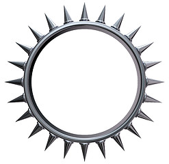 Image showing metal sun symbol