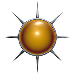 Image showing metal sun symbol