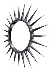 Image showing metal sun symbol