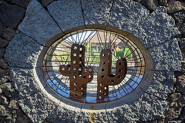 Image showing Cactus garden Jardin de Cactus in Lanzarote Island