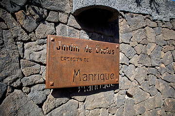 Image showing Cactus garden Jardin de Cactus in Lanzarote Island