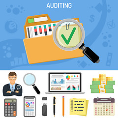 Image showing Auditing, Business Accounting Concept