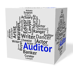 Image showing Auditor Job Represents Text Auditors And Inspectors