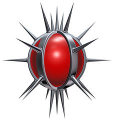 Image showing sphere with spikes