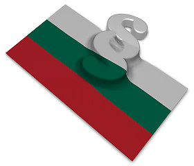 Image showing paragraph symbol and flag of bulgaria