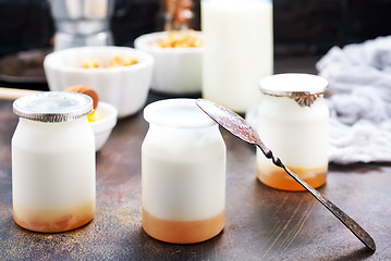 Image showing yogurt with granola