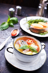 Image showing fish soup